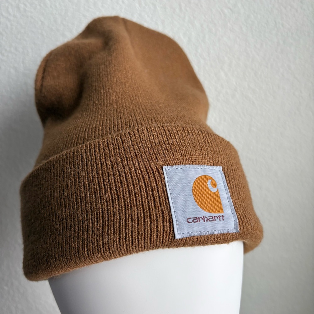 Carhartt Knit Cuffed Beanie in Brown